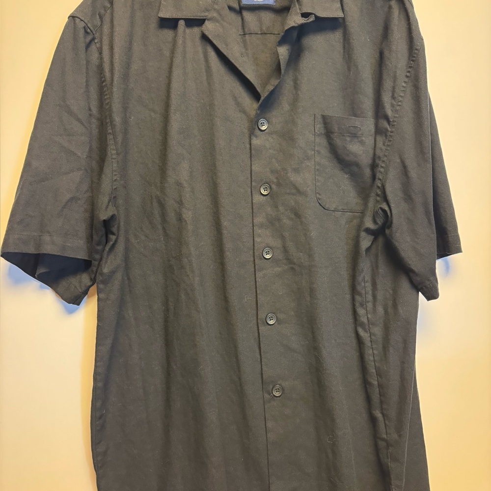 Trust Black‎ Button-Up Shirt